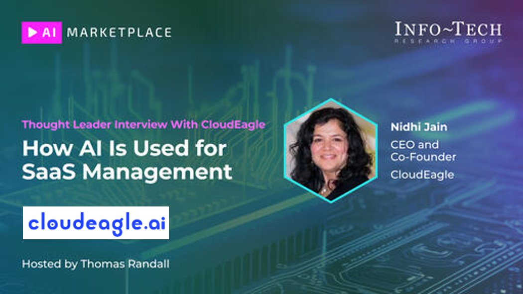 The image contains a screenshot on How AI is used for SaaS Management.