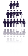 Illustrative image of people in a hierarchy.