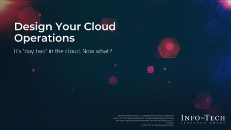 Design your cloud operations