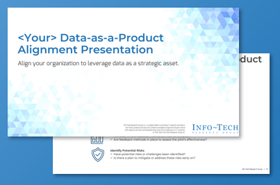 Data as a product alignment presentation template