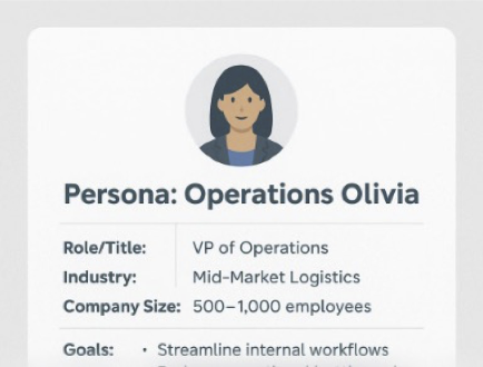 Example Persona. Operations Olivia
