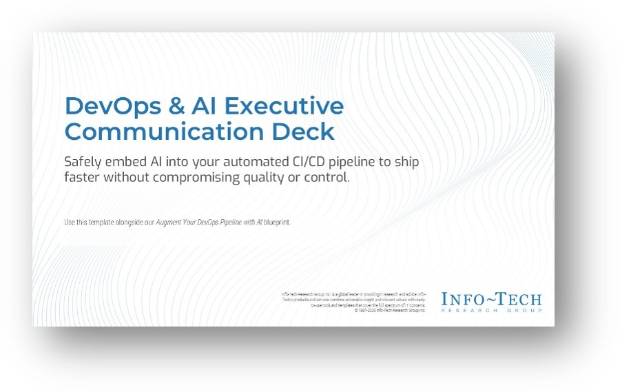 DevOps and ai executive communication deck