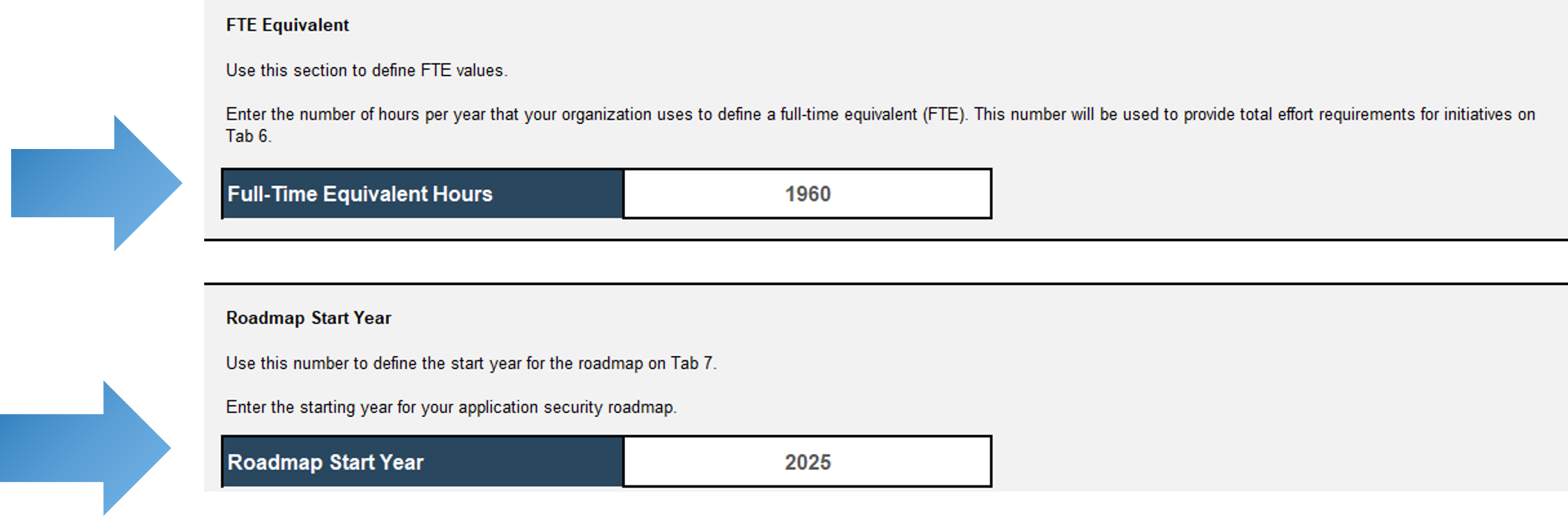 Sample of Tab 2 of the iSSDLC Capabilities Assessment Tool.
