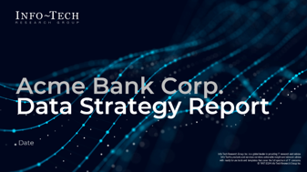 Sample of the key deliverable, 'Data Strategy for Banking C-Suite Presentation Template'.