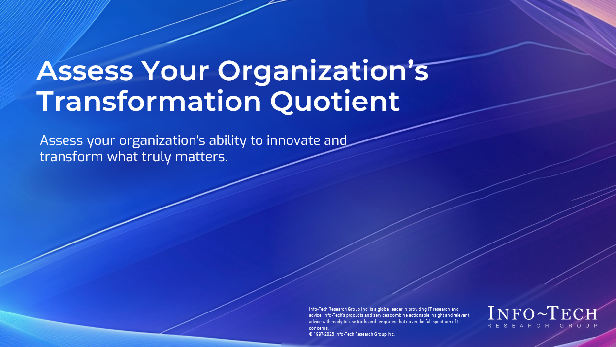 Transformation Quotient Assessment Overview