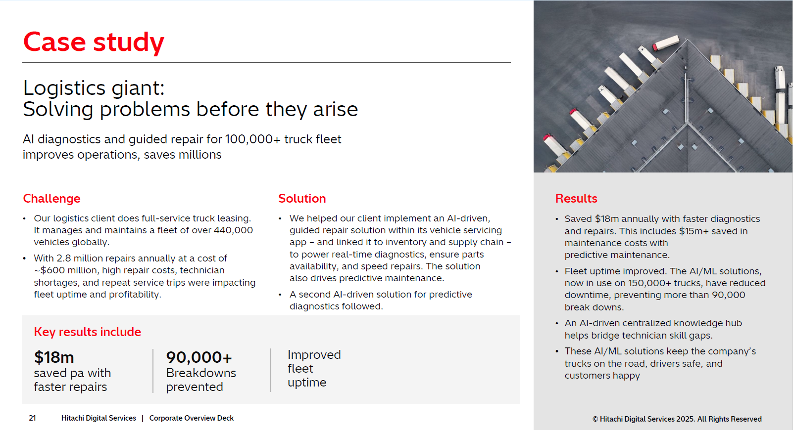 An in-depth breakdown of the logistics case study above.