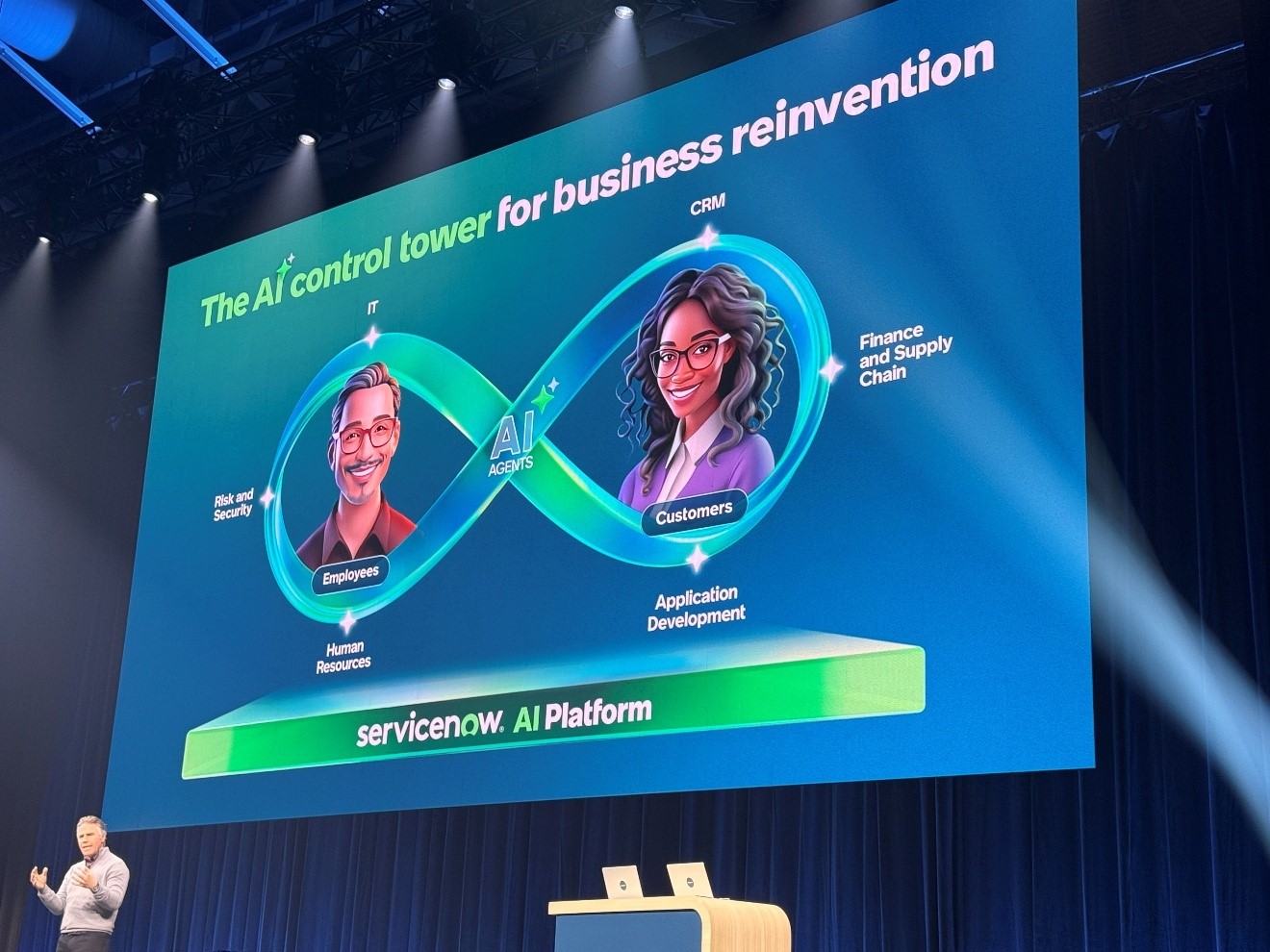 Nick Tzitzon, Vice Chairman at ServiceNow, delivers the opening keynote of ServiceNow’s World Forum event in Toronto.