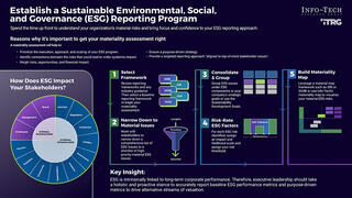 Establish a Sustainable ESG Reporting Program visualization