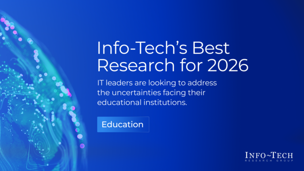 Info-Tech’s Best Research for Education 2026 visualization