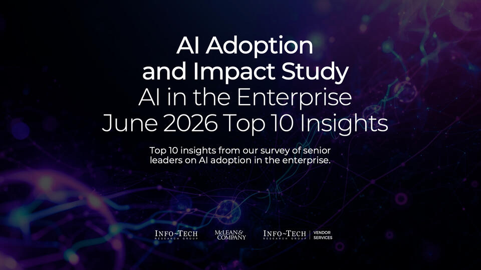 AI Adoption & Impact Study: AI in the Enterprise June 2026 Top 10 Insights visualization