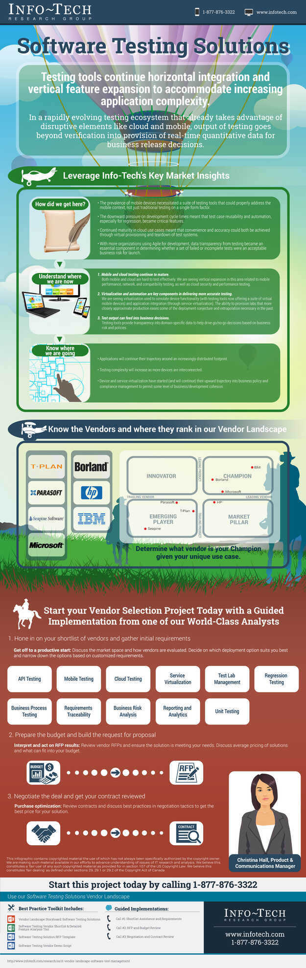 Vendor Landscape: Software Testing Solutions visualization
