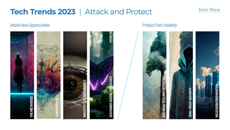 thumbnail for New 2023 Tech Trends Report From Info-Tech Research Group Highlights 7 Trends CIOs Must Anticipate for the Coming Year