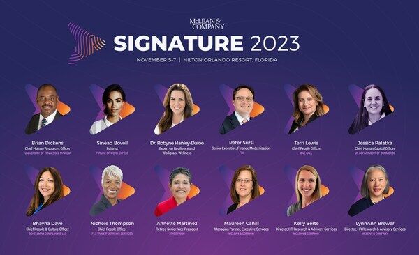 thumbnail for 15 Keynotes and Future of HR-Focused Agenda Announced for McLean & Company's HR Industry Conference, Signature 2023