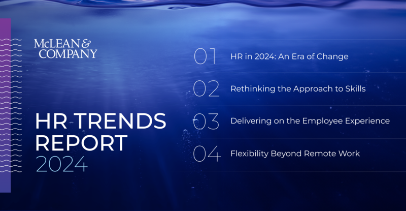 thumbnail for HR Trends in 2024 Will Impact Employees and Organizations Across All Industries: New Report From Research Firm McLean & Company
