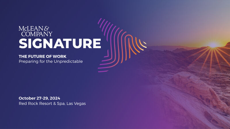 thumbnail for McLean Signature, the Annual HR Industry Conference From McLean & Company, Returns for 2024 in Las Vegas