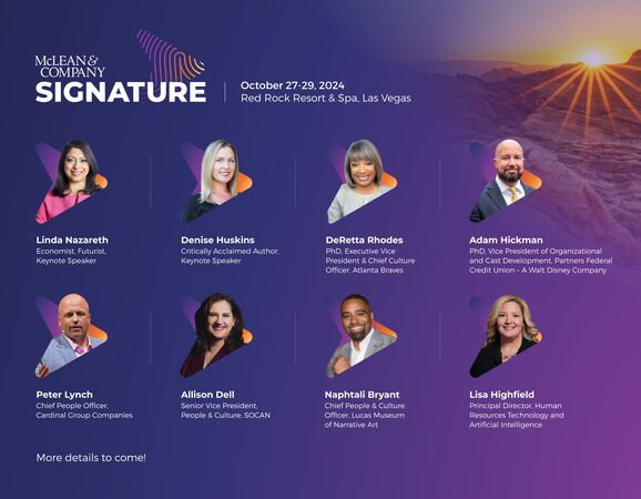 thumbnail for McLean Signature, the Premier Event For Future-Focused HR Professionals From McLean & Company, Announces Agenda Details for October 2024