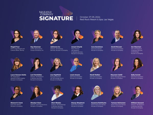 thumbnail for McLean & Company Reveals New Agenda Details for McLean Signature, the Highly Anticipated Annual Industry Conference for HR Professionals