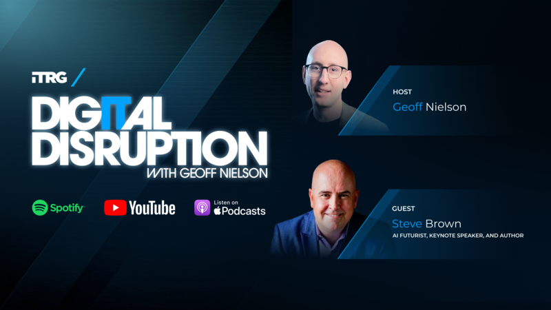 thumbnail for Former DeepMind AI Futurist Steve Brown Explains Why AI is a Teammate, Not Just a Tool, on Digital Disruption Podcast