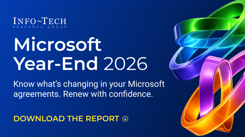 thumbnail for Microsoft Enterprise Agreement Pricing Increases and Discount Tier Collapse Raise 2026 Renewal Risk, Report From Info-Tech Research Group