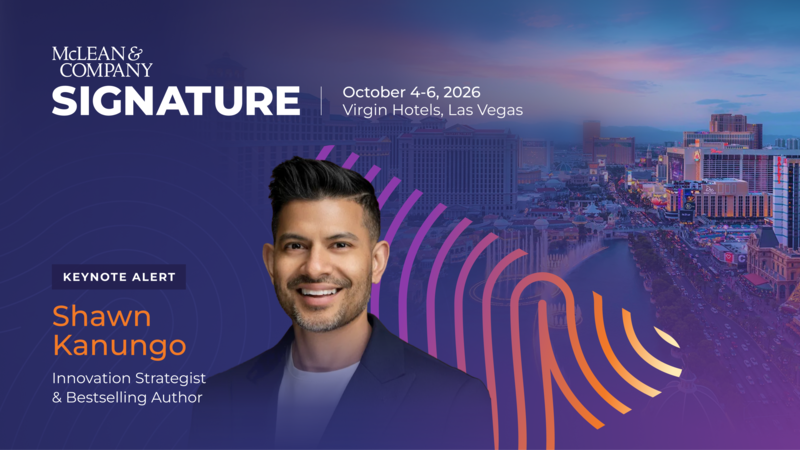 thumbnail for McLean & Company Announces Innovation Strategist Shawn Kanungo as Keynote for Signature 2026 HR Conference