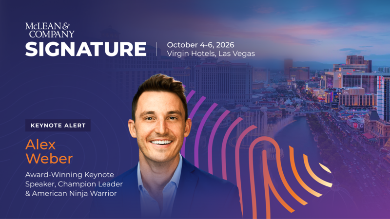 thumbnail for McLean & Company Announces Alex Weber as Keynote Speaker and Reveals Agenda for Signature 2026 HR Conference in Las Vegas, October 4-6