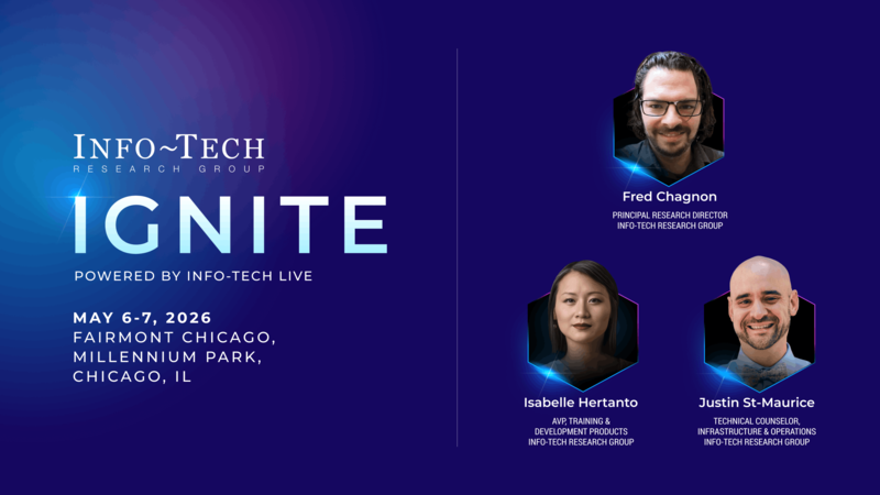 thumbnail for AI, Leadership, and Digital Sovereignty Reshape IT Priorities at Info-Tech IGNITE 2026 in Chicago and Vancouver 