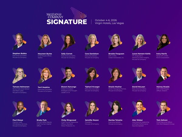 thumbnail for McLean & Company Unveils Full Agenda for Signature 2026: HR Conference Will Bring CHROs Together to Navigate AI, Transformation, and the Future of Work 