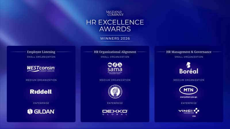 thumbnail for McLean & Company Names Nine Winners in Inaugural HR Excellence Awards Program