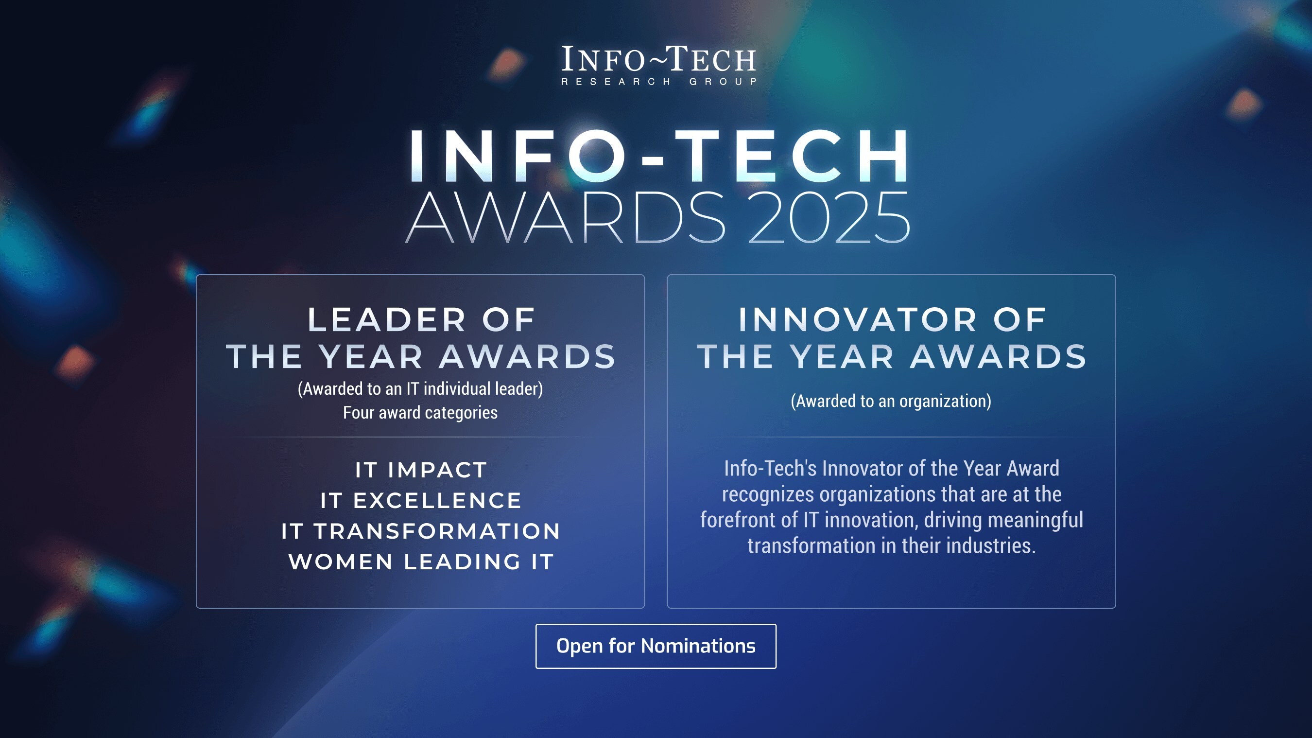 thumbnail for 91ÖÆÆ¬³§ Extends Annual Awards Nomination Deadlines as Recognition Program For IT Leadership Grows