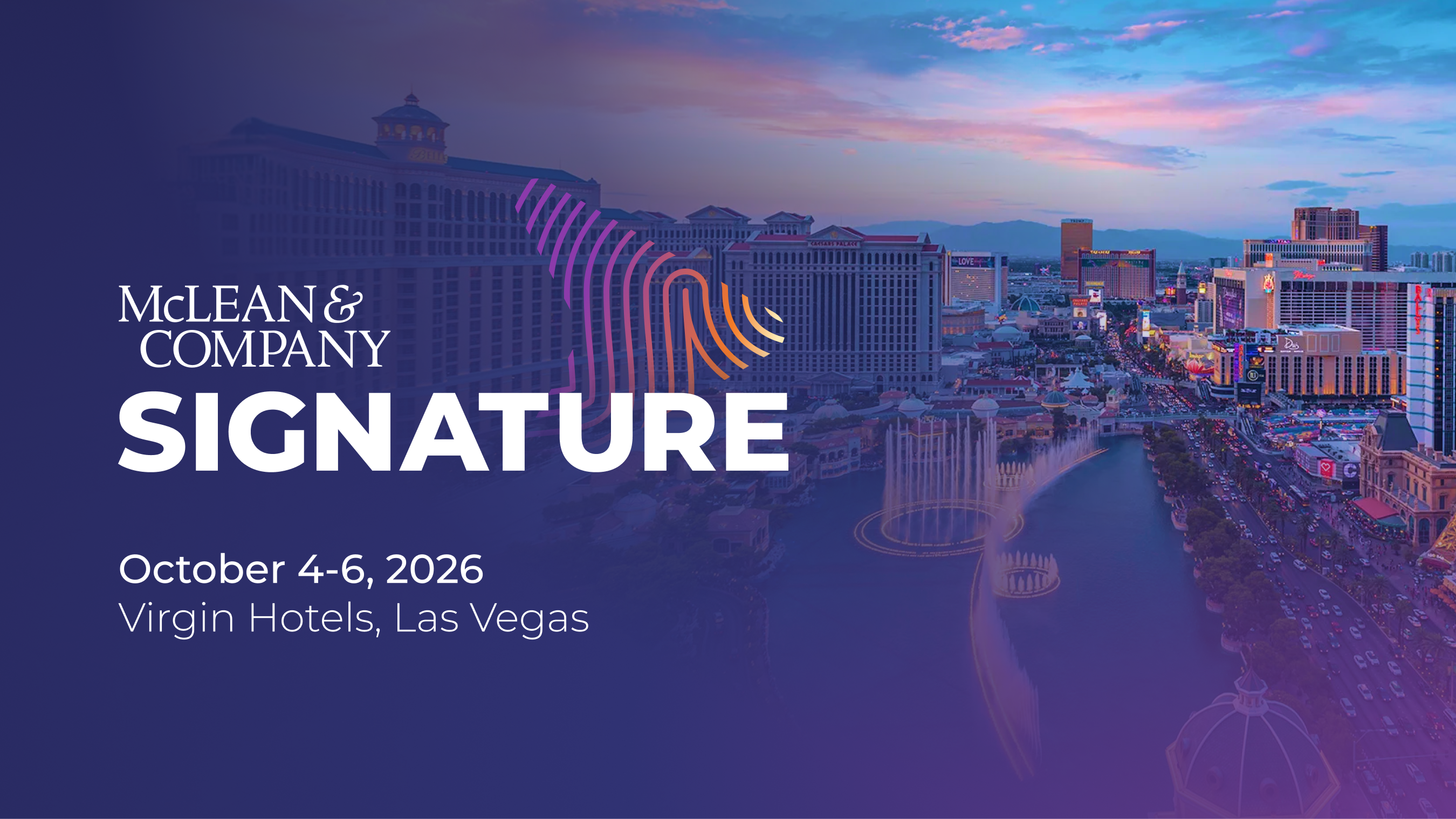 thumbnail for McLean & Company Announces Signature 2026, Its Flagship HR Conference, Taking Place in Las Vegas This October