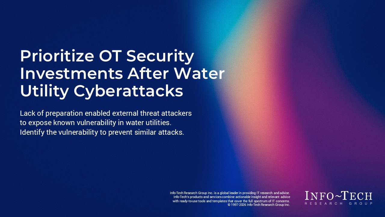 Prioritize OT Security Investments After Water Utility Cyberattacks