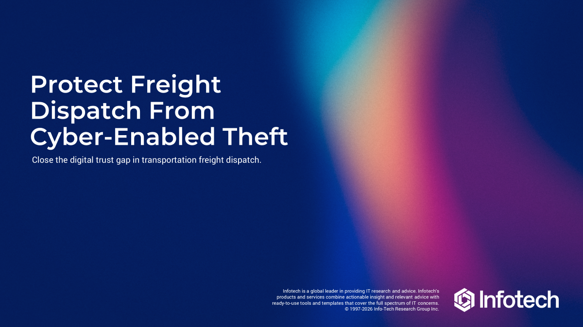 Protect Freight Dispatch From Cyber-Enabled Theft