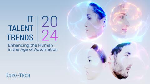 Thought model representing IT Talent Trends 2024