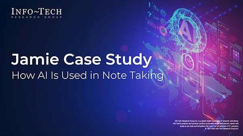 Thought model representing Jamie Case Study: AI for Note Taking