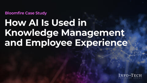 Thought model representing Bloomfire Case Study: AI for Knowledge Management and Employee Experience