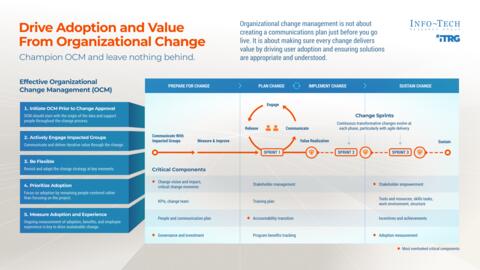 Thought model representing Drive Adoption and Sustain Transformational Change
