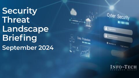 Thought model representing Threat Landscape Briefing – September 2024