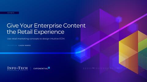 Thought model representing Give Your Enterprise Content the Retail Experience: Use Retail Marketing Concepts to Design Intuitive ECM Presentation