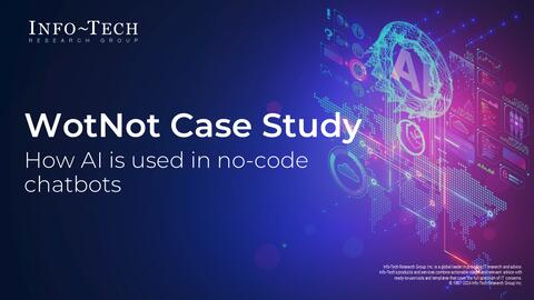 Thought model representing WotNot Case Study: AI for No-Code Chatbots