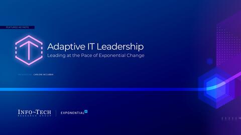 Thought model representing Adaptive IT Leadership Keynote