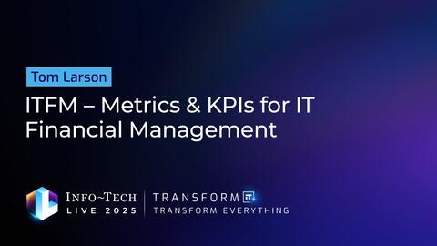 Thumbnail for ITFM – Metrics & KPIs for IT Financial Management 