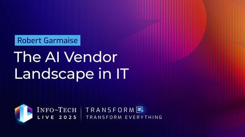 Thought model representing The AI Vendor Landscape in IT Keynote Presentation