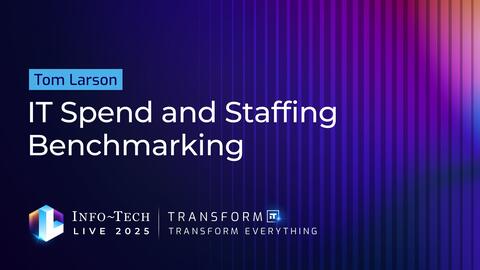Thought model representing IT Spend and Staffing Benchmarking Keynote Presentation