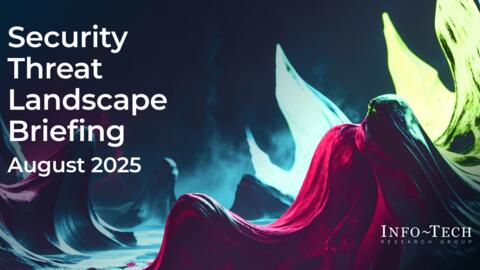 Thought model representing Threat Landscape Briefing – August 2025
