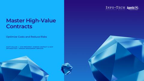 Thought model representing Master High-Value Contracts: Optimize Costs and Reduce Risks Keynote