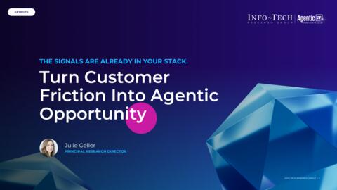 Thought model representing Turn Customer Friction Into Agentic Opportunity