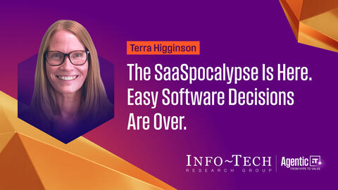 Thought model representing The SaaSpocalypse Is Here. Easy Software Decisions Are Over.