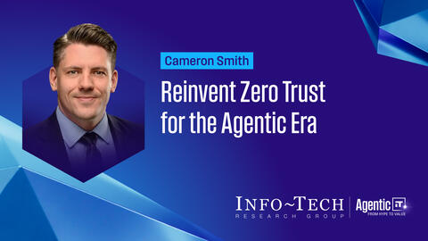 Thought model representing Reinvent Zero Trust for the Agentic Era Keynote