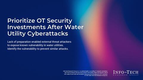 Thought model representing Prioritize OT Security Investments After Water Utility Cyberattacks