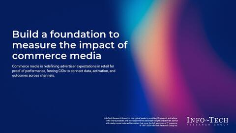 Thought model representing Build a Foundation to Measure the Impact of Commerce Media